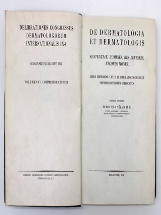 Item #1010 Deliberationes Congressus Dermatologorum Internationalis IX-1, De Dermatologia et...