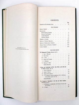 The Tenth International Congress of Dermatology, London 1952
