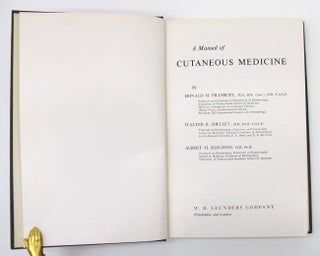 Item #1028 A Manual of Cutaneous Medicine. Donald M. Pillsbury