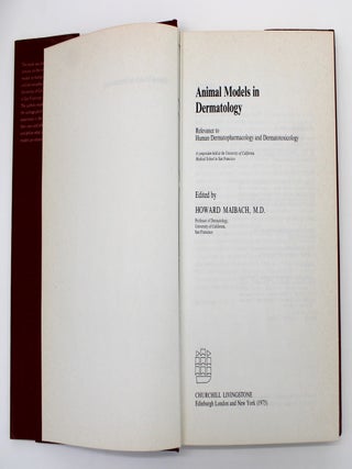 Item #1034 Animal Models in Dermatology. Howard Maibach