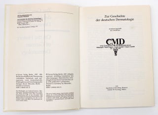 Item #1040 Zur Geschichte der Deutschen Dermatologie. Joachim Herzberg