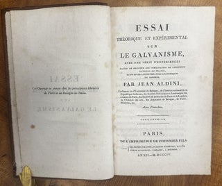 Essai Théorique et Expérimental sur le Galvanisme