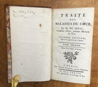 Item #676 Traité des Maladies du Cœur. M. De Senac