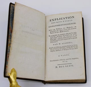 Item #829 Explication des Mots d’Usage en Anatomie et en Chirurgie. M. Allouel