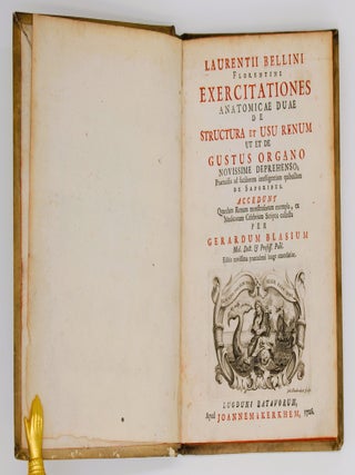 Item #886 Exercitationes Anatomicae Duae de Structura et Usu Renum. Lorenzo Bellini