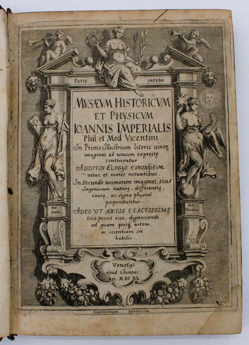 Musaeum Historicum et Physicum | Giovanni Imperiali | First edition