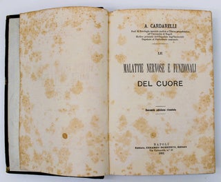 Item #907 Le Malattie Nervose e Funzionali del Cuore. Antonio Cardarelli