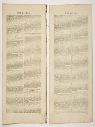 CHEMISTRY The New Royal Encyclopaedia or Complete Modern Universal Dictionary of Arts and Sciences A New System of Chymistry by A.G. Sinclair, MD MA