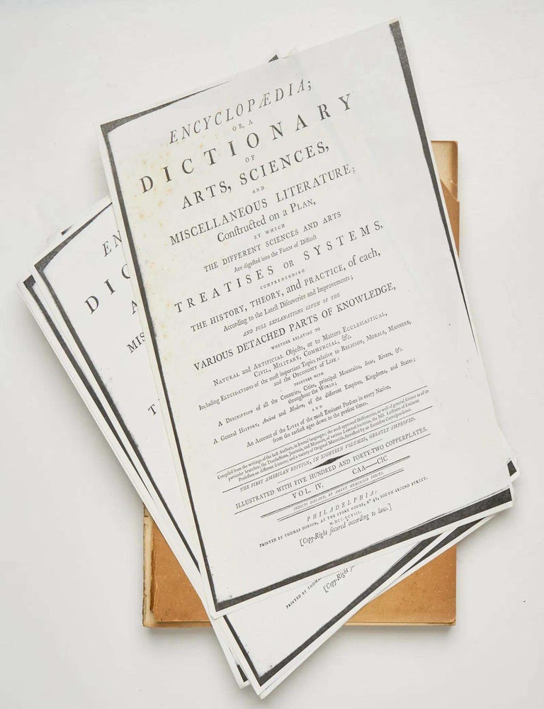 Item #ABE-1745437768985 Extracted CHEMISTRY SECTION of Encyclopaedia; or, A Dictionary of Arts, Sciences, and Miscellaneous Literature, Extract from Vol. IV, pp 374-635