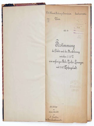 Item #ABE-1747759290589 Bestimmung der Dichte und der Ausdehnung Zwischen zwischen 0-30 oC von...