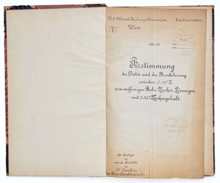 Item #ABE-1747759290589 Bestimmung der Dichte und der Ausdehnung Zwischen zwischen 0-30 oC von...