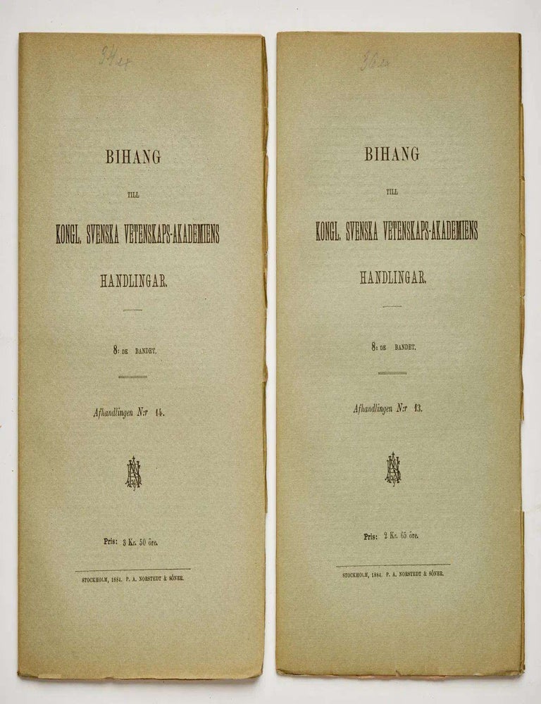 Item #EBS100175 Recherches Sur La Conductibilit&eacute; Galvanique Des &Eacute;lectrolytes. I-II. Svante Arrhenius.