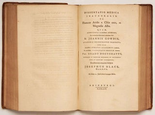 Dissertatio medica inauguralis, de humore acido a cibis orto, et magnesia alba. IN: Thesaurus medicus; sive, Disputationum, in Academia Edinensei pp 271-304