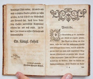 Anfangsgründe zur Metallurgischen Chimie, in einem Theoretischen und Practischen Theile in der Natur Gegründeten Ordnung abgefasset von C.E. Gellert der Kayserl. Academie der Wissenschaften zu S. Petersburg Mitgliede. Mit Kupfern