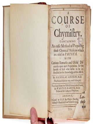 Item #EBS100346 A Course of Chymistry. Nicholas LEMERY