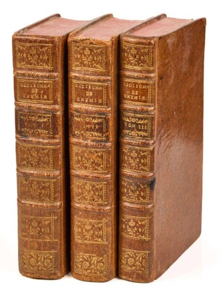 Item #EBS100354 Dictionnaire de Chymie, contenant la th&eacute;orie et la pratique de cette Science,...