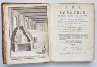 Item #EBS100377 Art de la Verrerie, de Neri, Merret et Kunckel. Antonio Neri