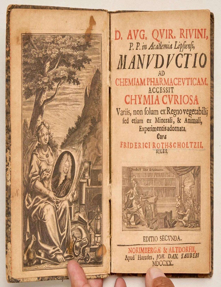 Item #EBS100402 Manuductio ad Chemiam Pharmaceuticum. Accessit Chymie Curiosa Variis, nonsolum...